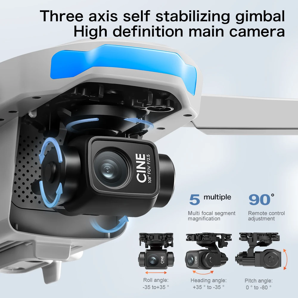 오리지널 S-X1 GPS 접이식 RC 쿼드콥터 8K 카 - Drone Gimbal 3 Axis 리뷰 및 가격